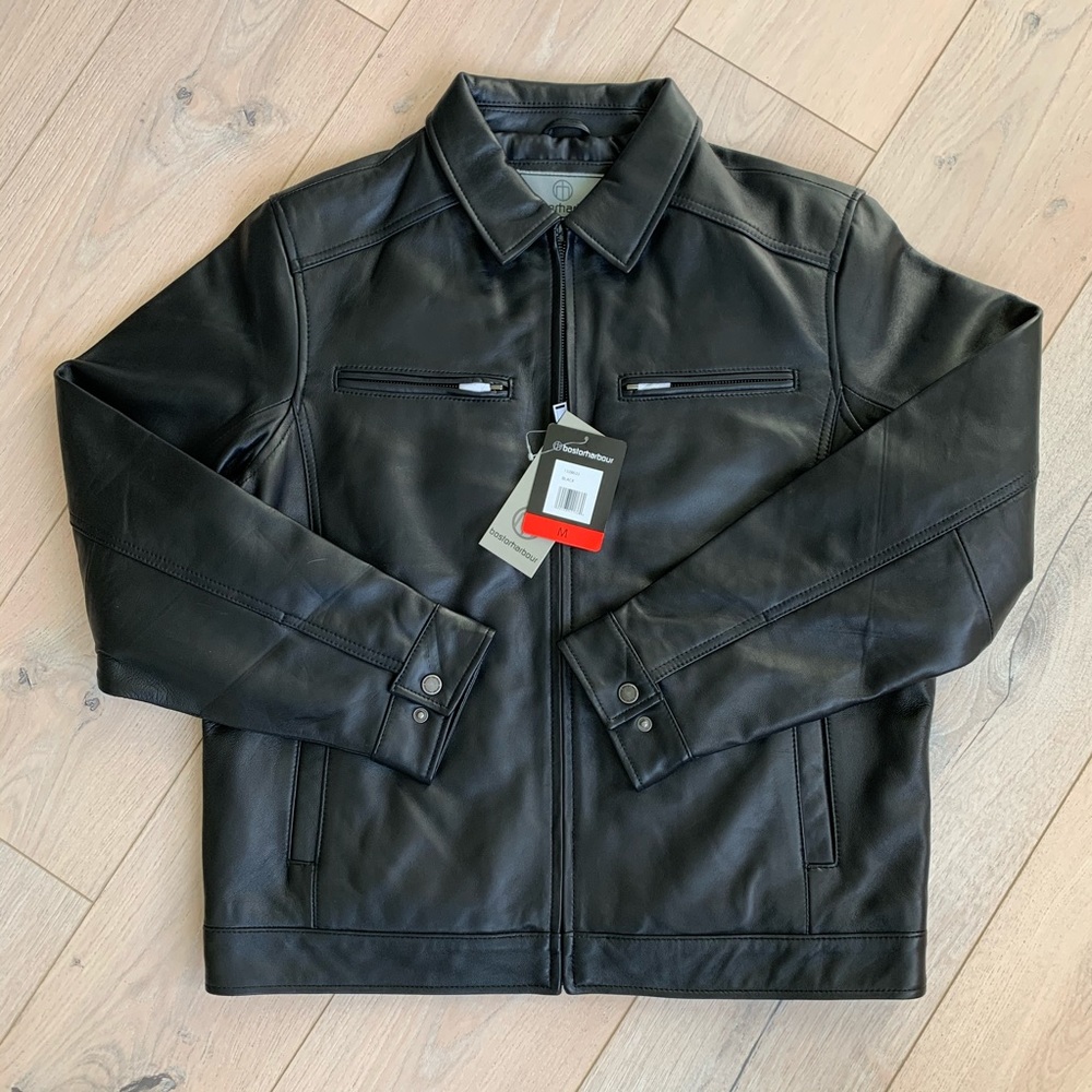 Boston Harbour New Zealand Lamb Leather Jacket